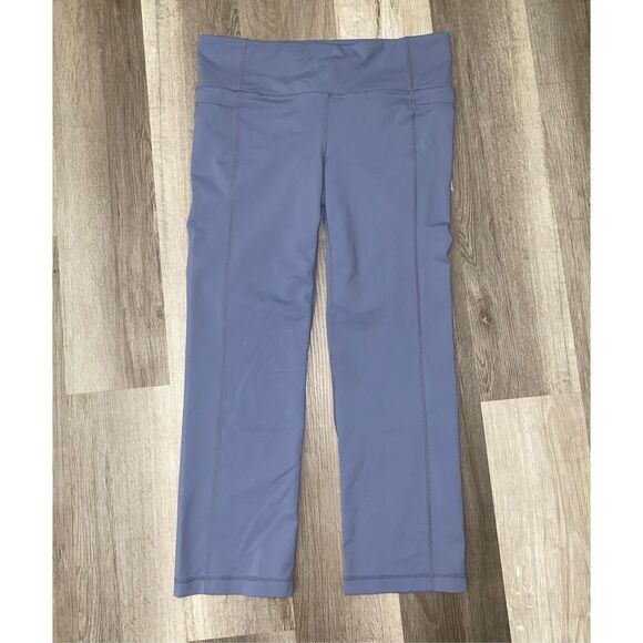 Athleta Straight Up Caggry Capri (Slate Gray/Blue) Size Large, MSRP $69 - Picture 1 of 11